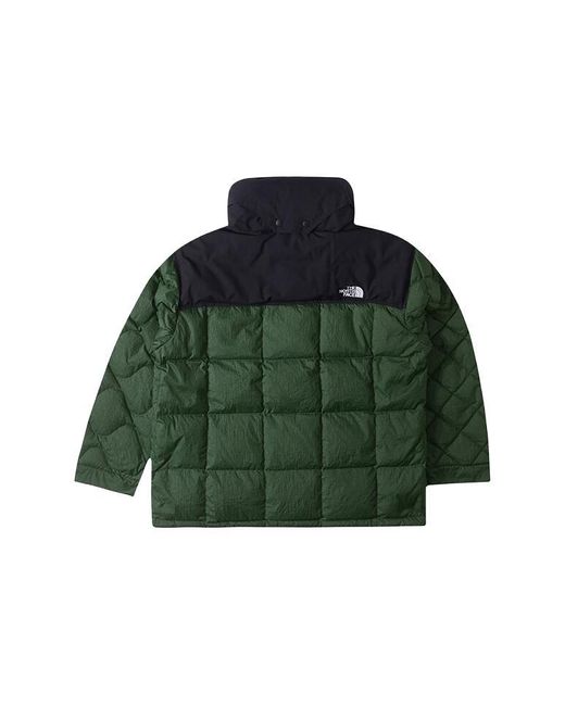 The North Face Green Hooded Full Zip Puffer Jacket for men
