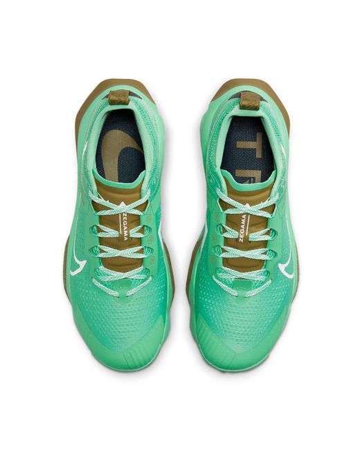 Nike Green Zoomx Zegama Trail 'Spring Flak' for men
