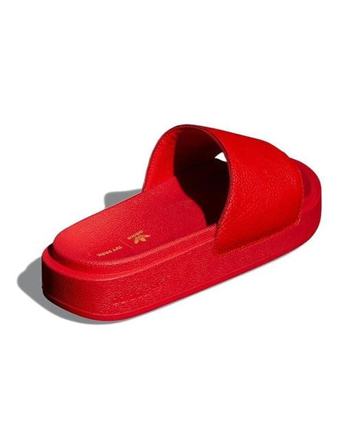 Adidas Red Ivy Park X Slides 'Ivy Heart'