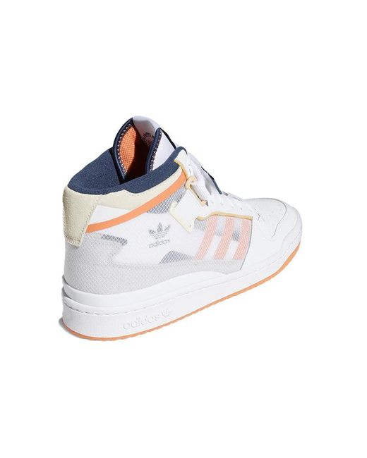 Adidas White Forum Mid Tt Acid' for men