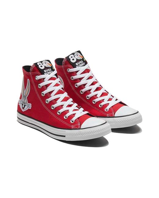 Converse Red Looney Tunes X Chuck Taylor All Star High '80Th Anniversary for men