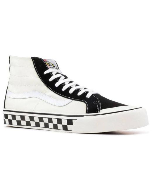 Vans White Sk8-Hi 138 Decon Sf 'Checkers'