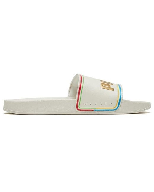 PUMA White Leadcat Slide for men