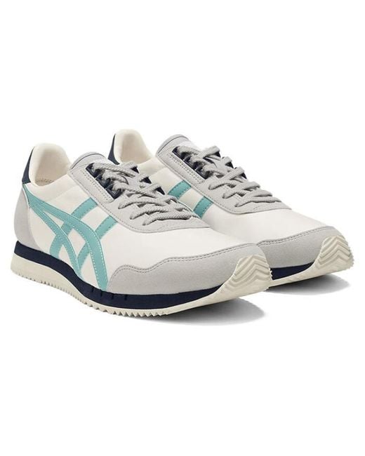 Onitsuka Tiger Blue Dualio Marathon Running Shoes 'Cream Aqua' for men