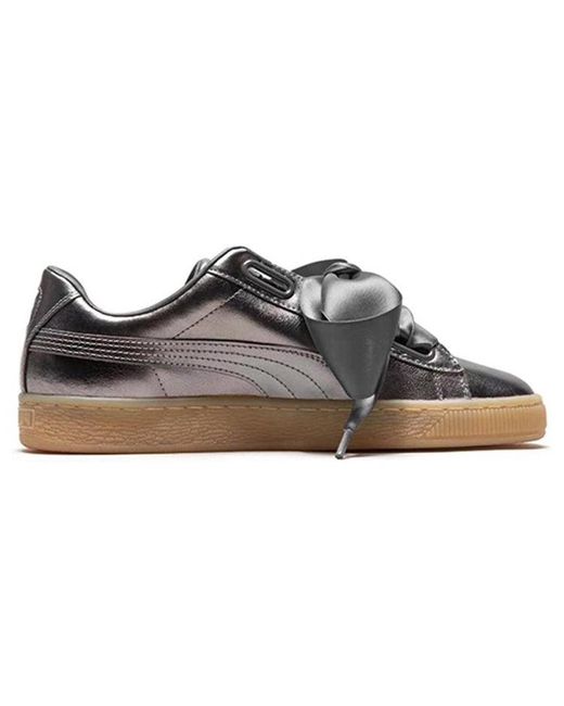 PUMA Brown (Wmns) Basket Heart Luxe