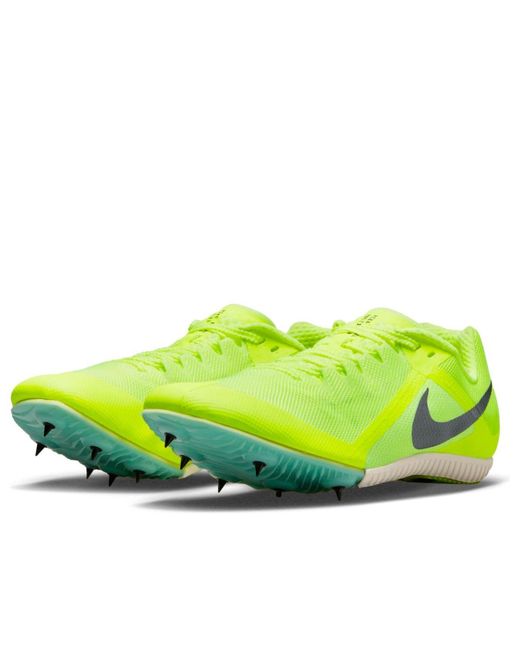 Nike Yellow Air Zoom Rival Multi Spikes 'Volt Mint Foam' for men