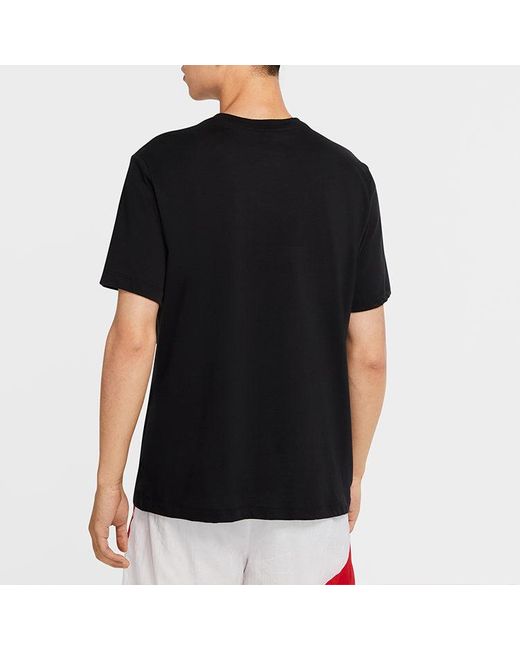 Nike Black Dri-Fit Giannis Logo Basketball Short Sleeve T-Shirt for men