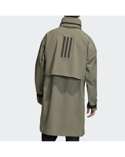 Adidas Green Casual Sports Windproof Stay Warm Hooded Jacket for men