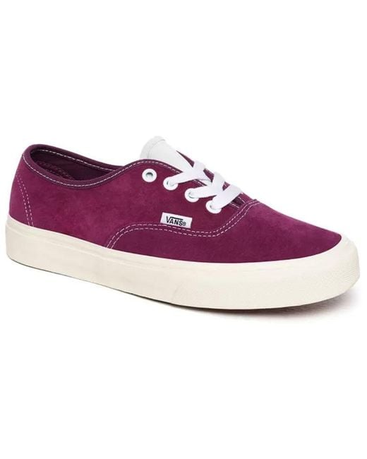 Vans Purple Authentic 'Pig Suede for men