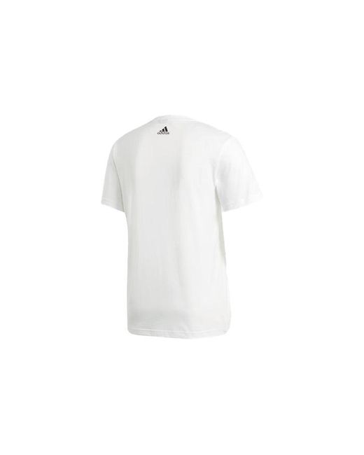Adidas Gray Mh Photo Tee Training Sports Round Neck Short Sleeve for men