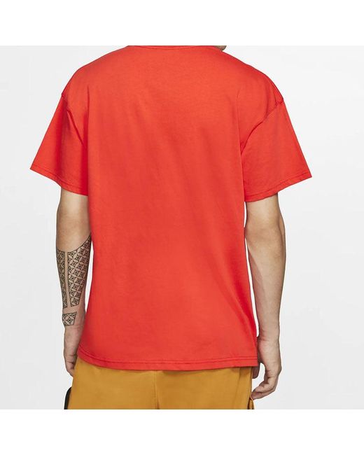 Nike Red Acg Small Logo Casual Short Sleeve for men