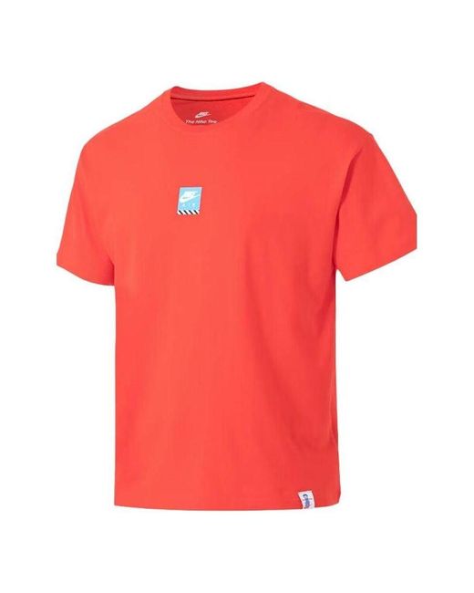 Nike Red Nsw M90 Sole Food T-Shirt for men