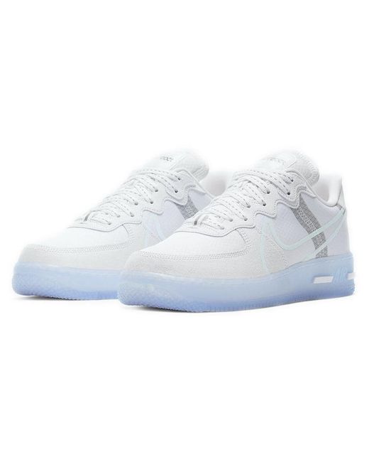 Nike White Air Force 1 React Qs Ice' for men