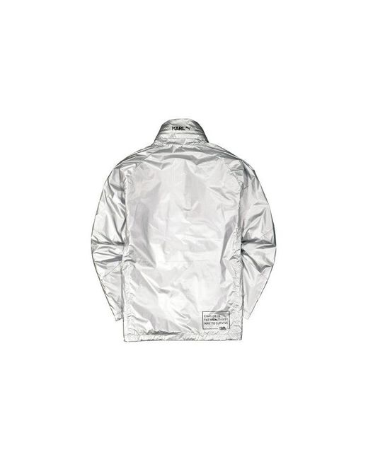 PUMA Gray Zipper Woven Sports Jacket for men