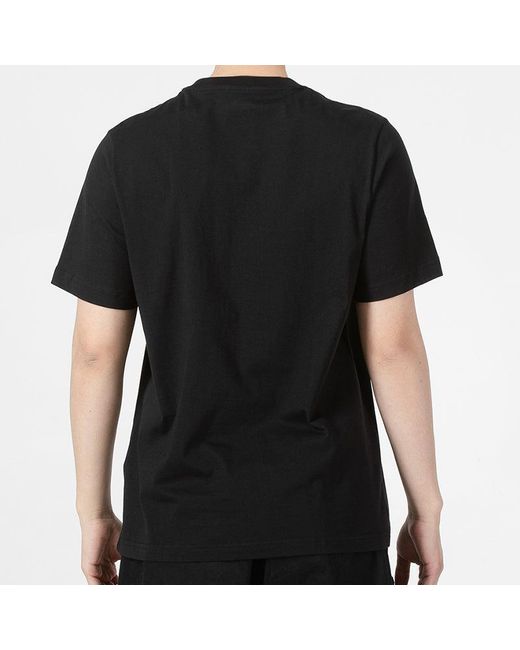 Adidas Black Neo Athleisure Casual Sports Breathable Alphabet Logo Solid Color Round Neck Short Sleeve for men