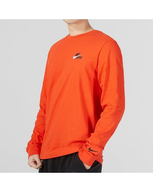 Nike Red Just Do It Bucket Long Sleeve for men