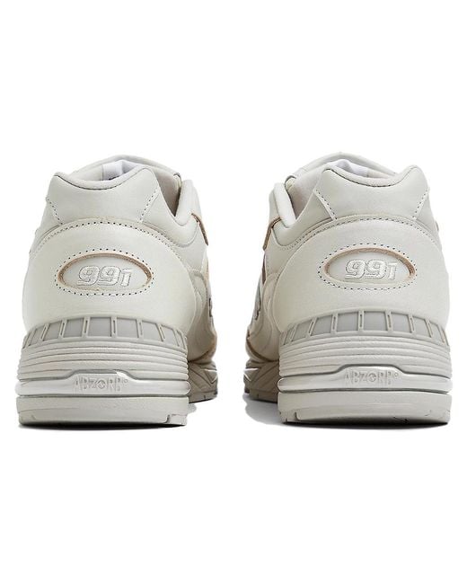 New Balance White 991 'Off' for men