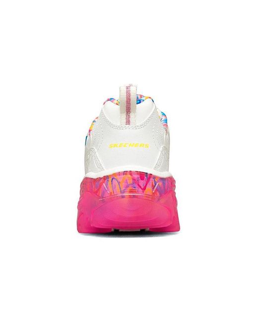 Skechers Pink (Wmns) James Goldcrown X D'Lites Crystal Low Top Running Shoes