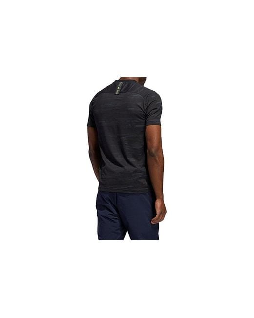 Adidas Black Jaq Printing Short Sleeve T-Shirt for men