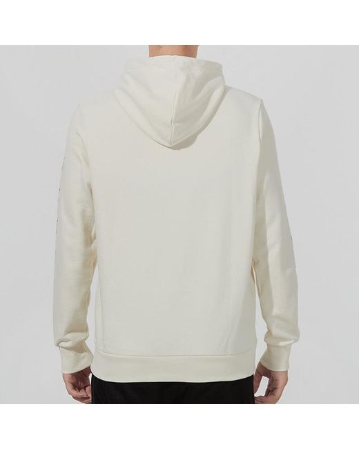 PUMA White Sports Running Casual Loose Hooded Pullover Long Sleeves for men