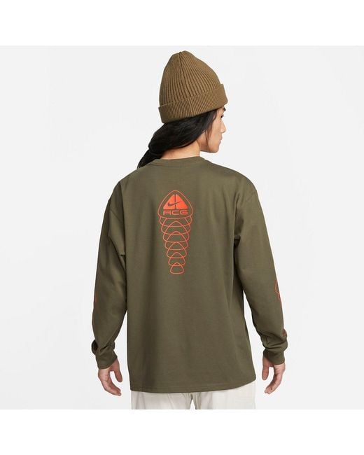 Nike Green Acg Long Sleeve Tee for men