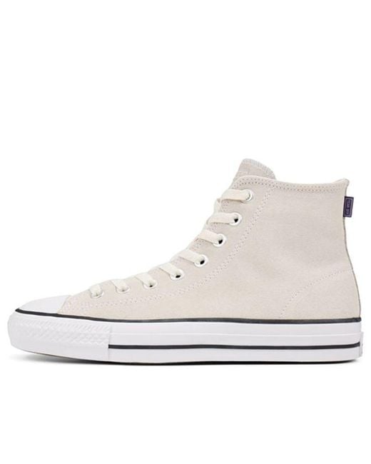 Converse White Suede Cons Ctas Pro High Top