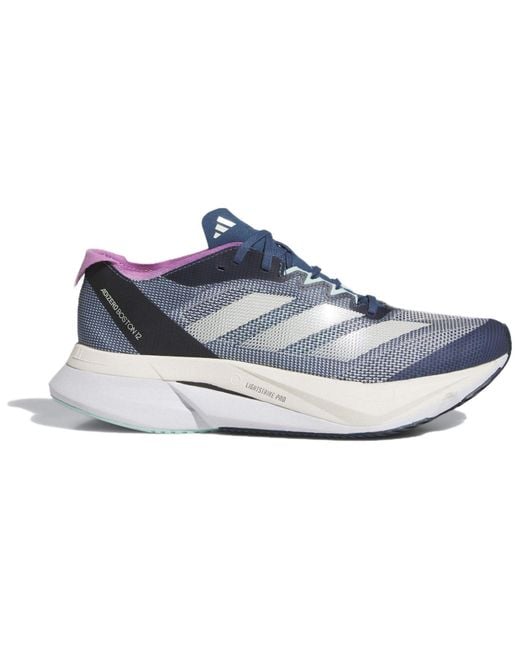 Adidas Blue (Wmns) Adizero Boston 12 'Preloved Ink Zero Metalic Aurora Ink'