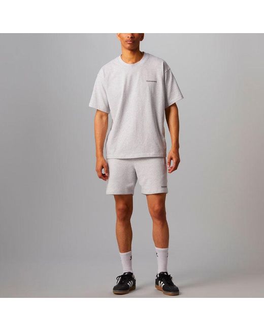 Adidas Gray X Pharrell Humanrace Small Logo Shorts 'Light' for men
