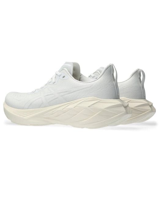 Asics White Novablast 4 Running Shoe for men