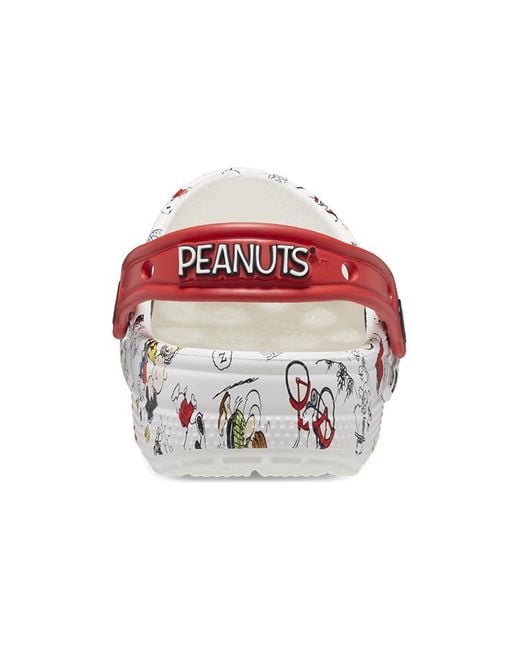 CROCSTM White X Peanuts Classic Clog 'Allover Print'