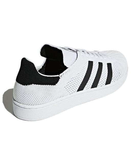 Adidas White Originals Superstar Primeknit for men