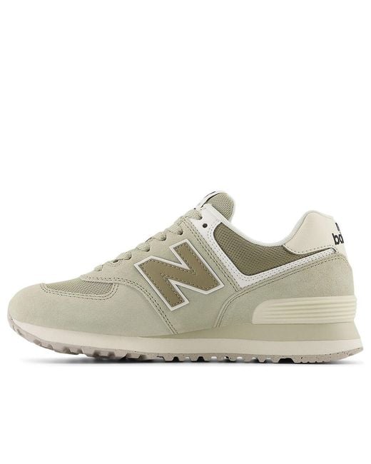New Balance White (Wmns) 574 'Olivine Dark Stoneware'