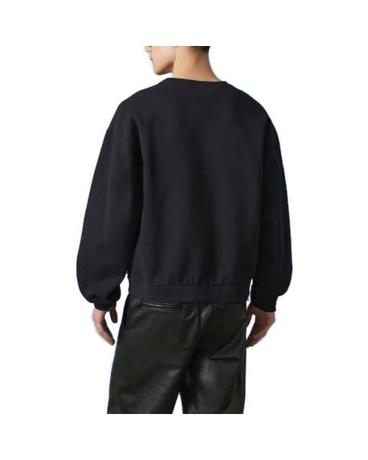 Gucci Black Cotton Jersey Printed Sweatshirt With Blade Print for men