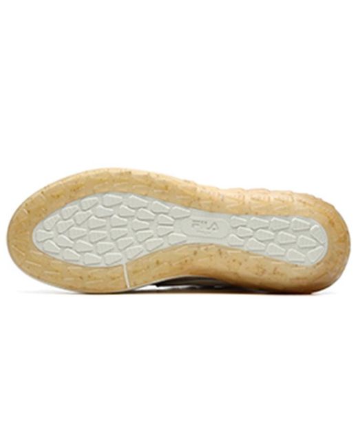Fila White Mixa Retro Casual Skateboarding Shoes Cream Yellow