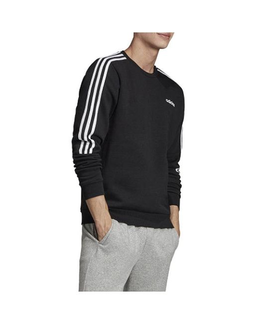 Adidas Black M Crew 3S Training Sports Pullover for men