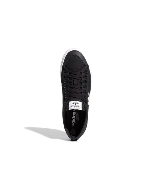 Adidas Black Nizza Trefoil Shoes for men