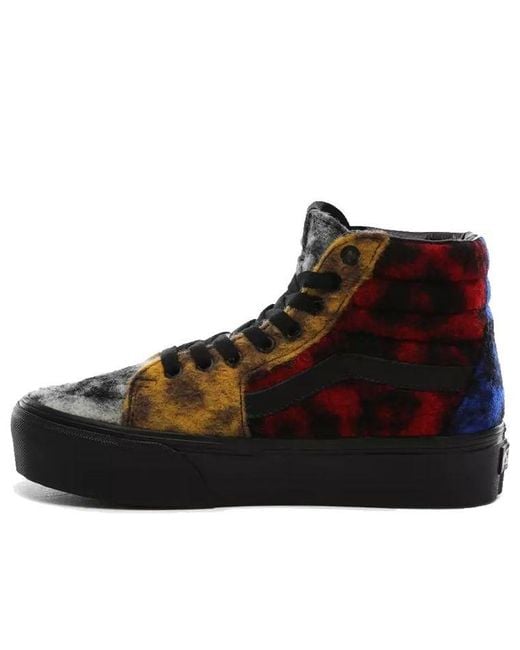 Vans Black Sk8-Hi Platform 2.0 'Mix Leopard' for men