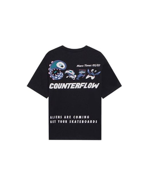 Li-ning Black Counterflow Graphic T-shirt for men