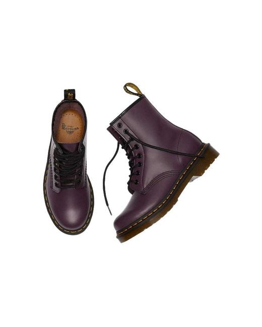 Dr. Martens Purple (Wmns) 1460 Smooth Leather Lace Up Boots