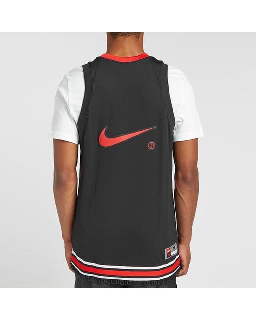 Nike X Clot Crossover Nrg Ge Jersey Basketball Vest Blackred for men