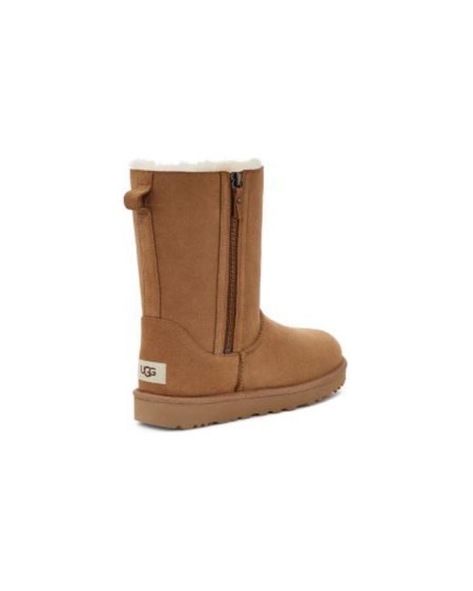 Ugg Brown (Wmns) Classic Short Zip 'Light'