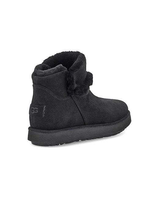 Ugg Black (Wmns) Classic Mini Spill Seam Blvd Snow Boots