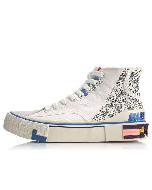 Li-ning Blue (Wmns) Superwave Canvas Hi