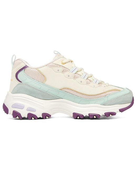 Skechers Wmns D Lites 1.0 in White Lyst UK