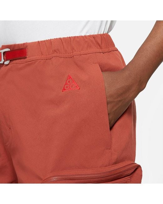 Nike Red Acg Cargo Shorts for men