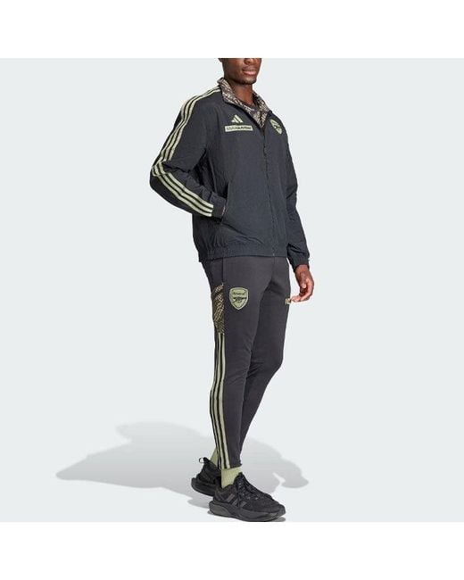 Adidas Gray Arsenal X Maharishi Anthem Jacket for men