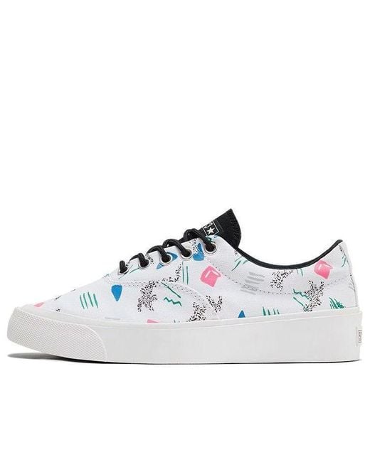 Converse White Skid Grip Cvo 'Archive Print for men