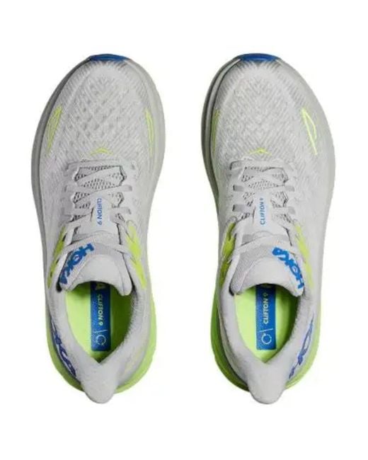 Hoka One One Blue Clifton 9 Wide 'Stardust Electric Cobalt' for men