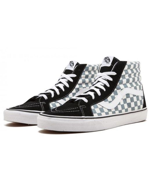 Vans Black Sk8-Hi Reissue 'Checkerboard' for men