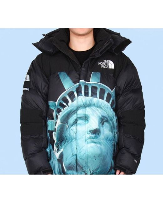 Supreme X The North Face Statue Of Liberty Mountain Jacket in Blue